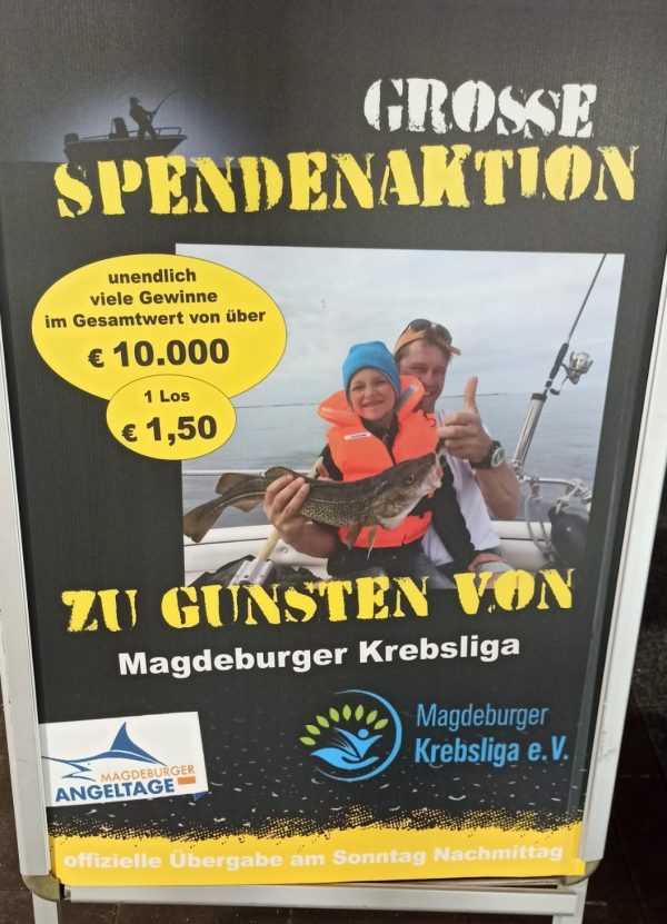 Spendenübergabe bei den Magdeburger Angeltagen!
