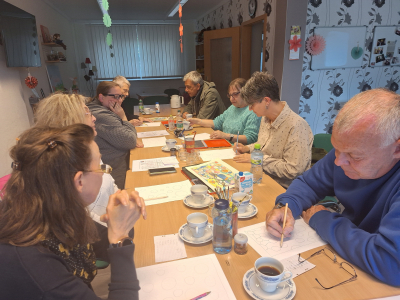 Kunsttherapie  mit der Selbsthilfegruppe „Betroffene mit und nach Krebs  Hettstedt“ am 11.5. und 08.06.2026